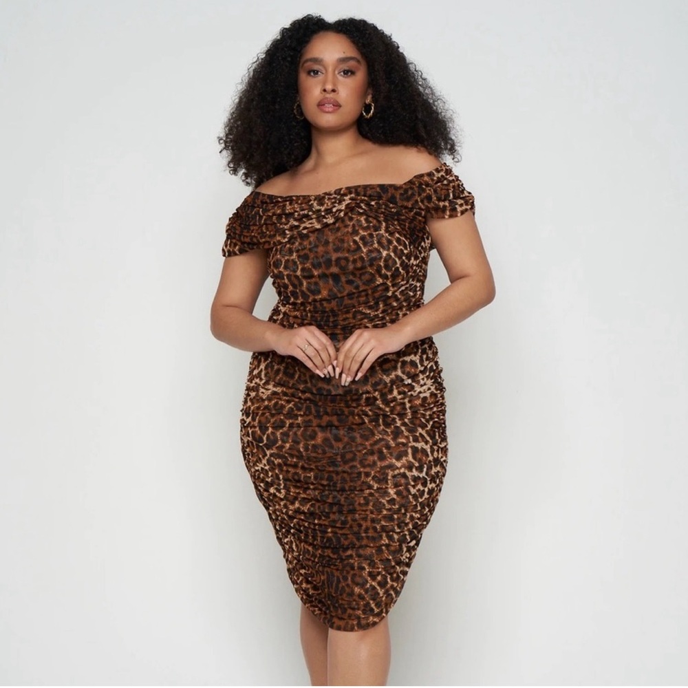 S by Serena Williams Leopard Cheetah Dress Size Small